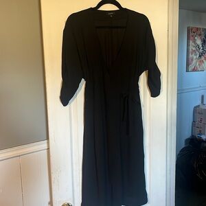 Black Babaton wrap dress